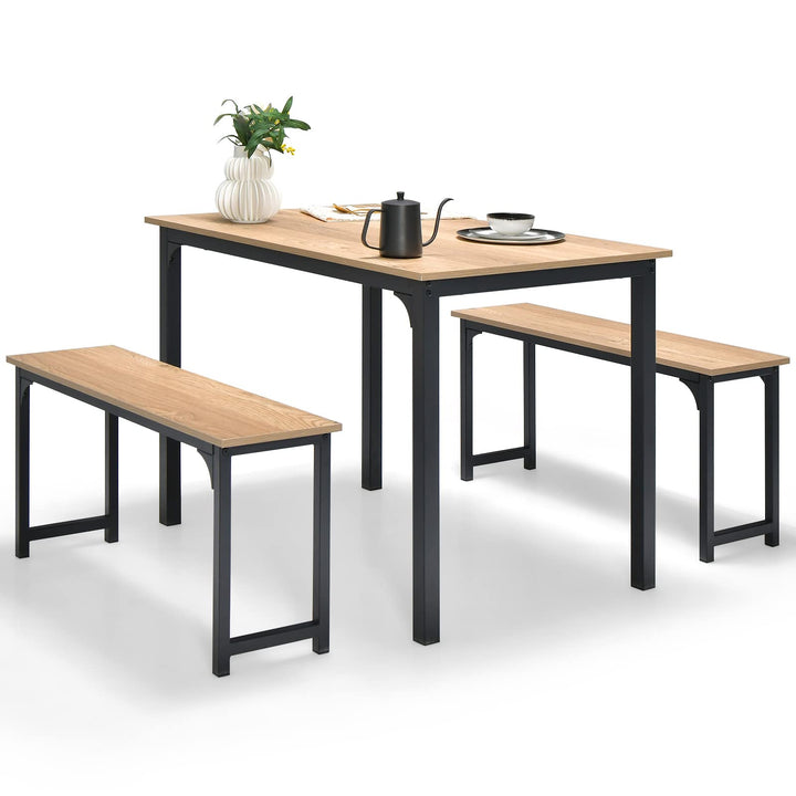 Giantex Dining Table Set for 4, Industrial Kitchen Table Set