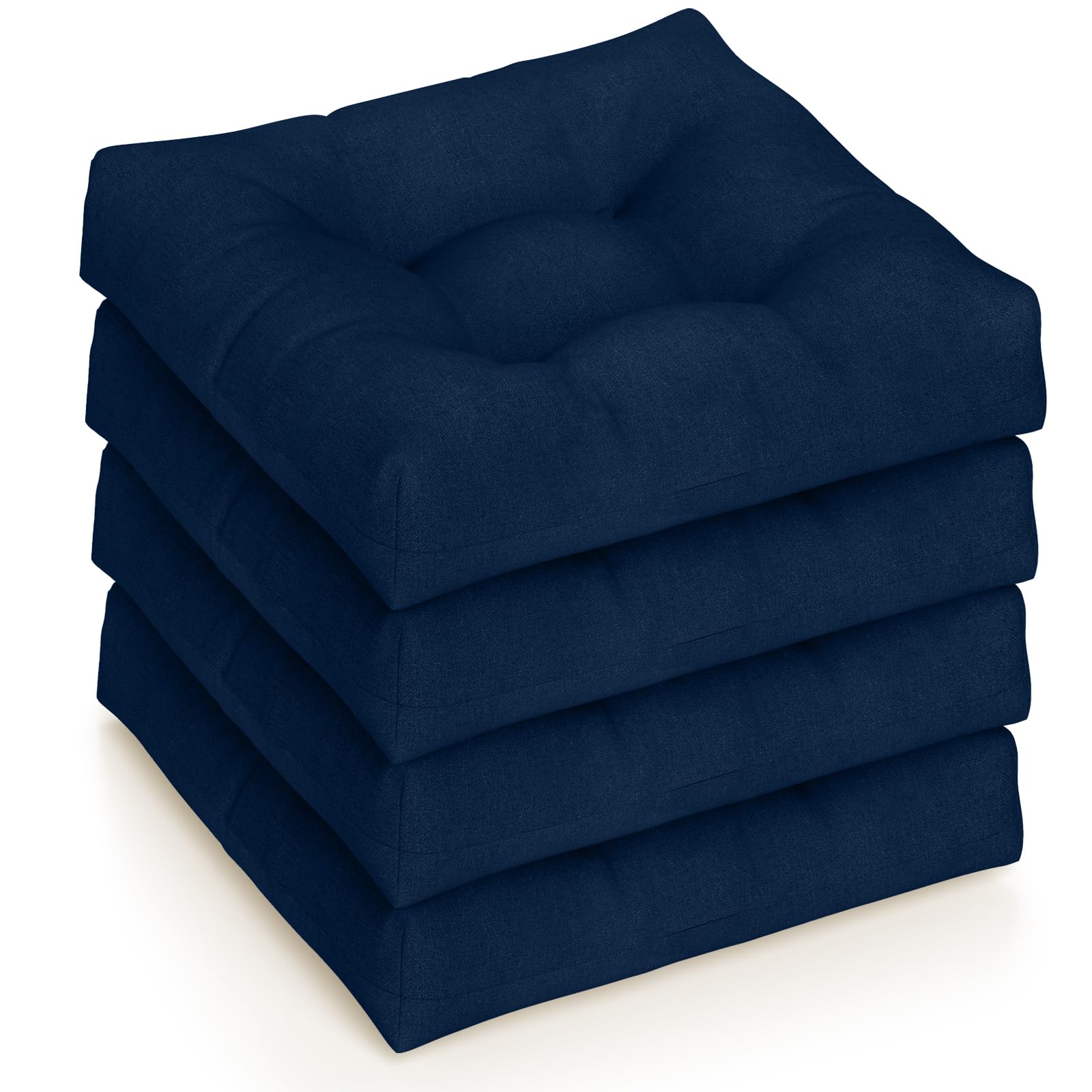Giantex 2/4/6 Pack Tufted Patio Cushions 4 Inch Thick Outdoor Chair Pads