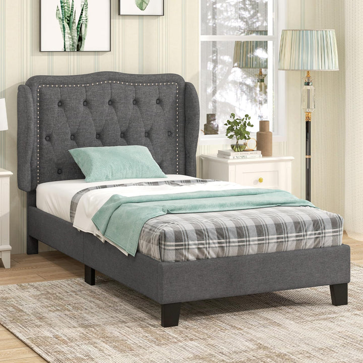 Giantex Twin Bed Frames with Headboard
