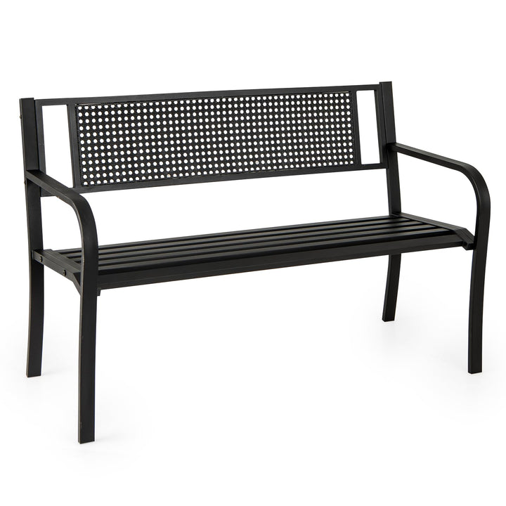 Giantex 660lbs Garden Bench with Backrest for Patio