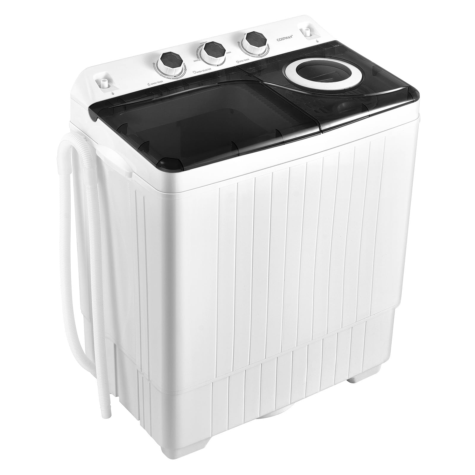 Portable Semi-Automatic Twin Tub Washing Machine with Drain Pump