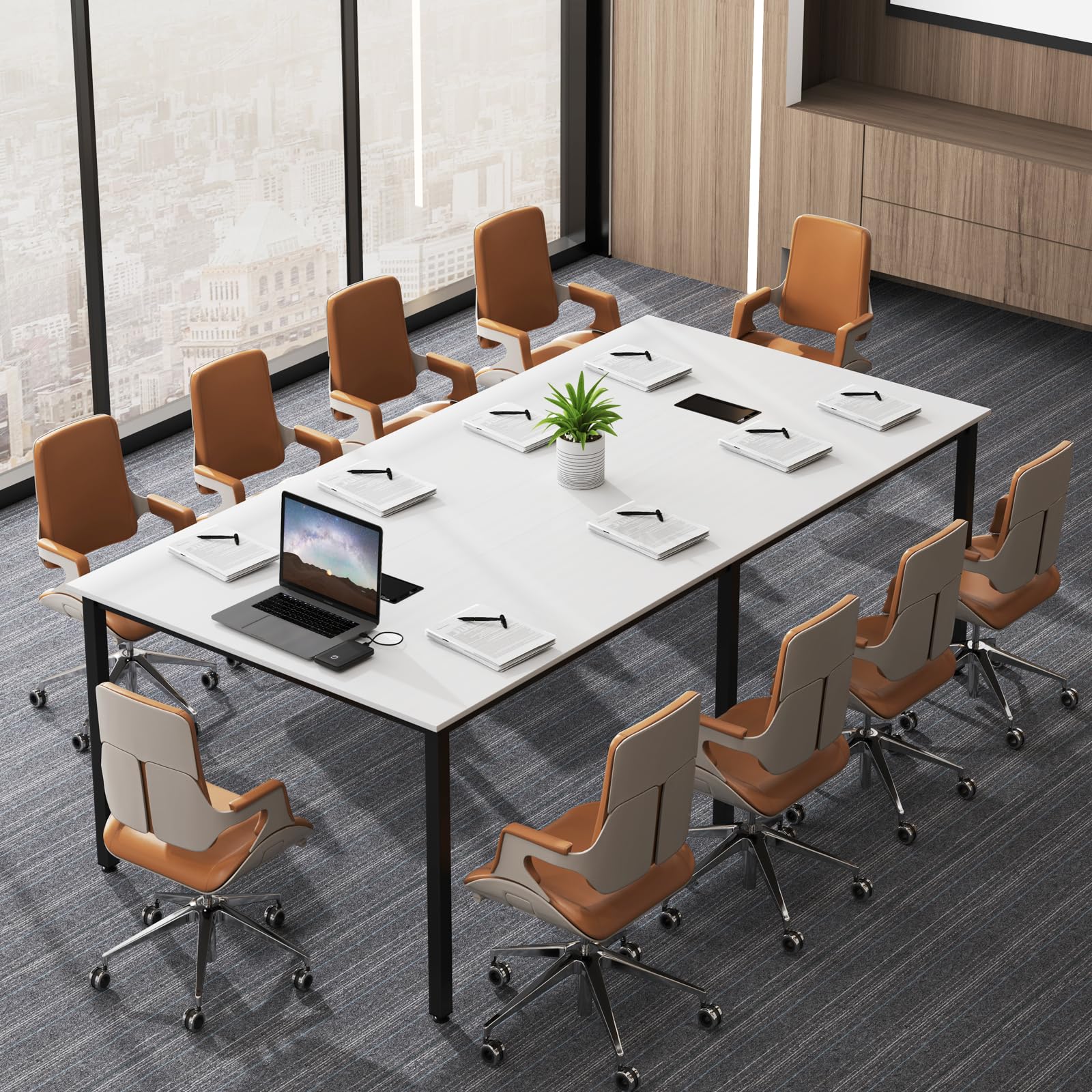 Giantex 94.5"x 48" Conference Table for 8-10 People