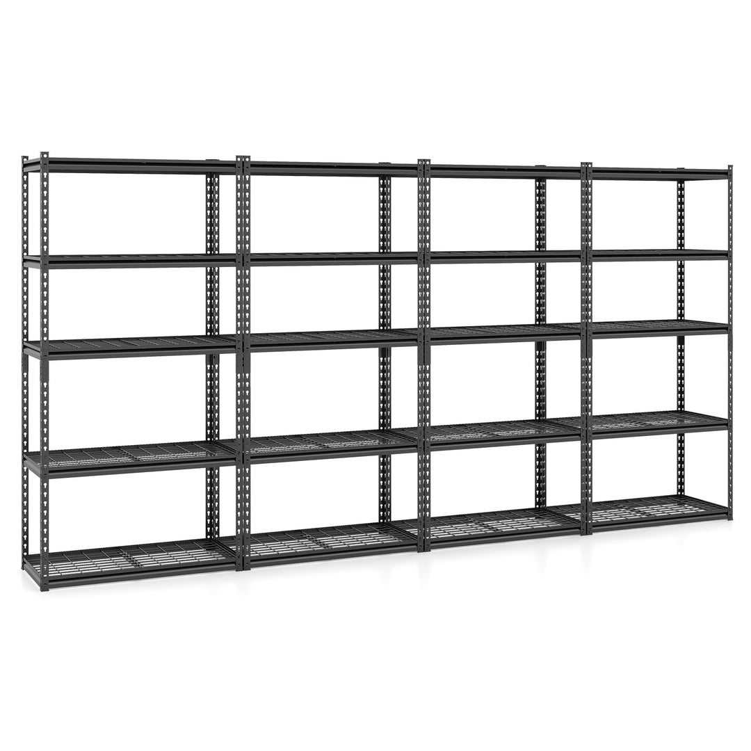 Giantex 5-Tier Metal Storage Shelves(1/2/3/4,36" L x 18" W x 72" H)