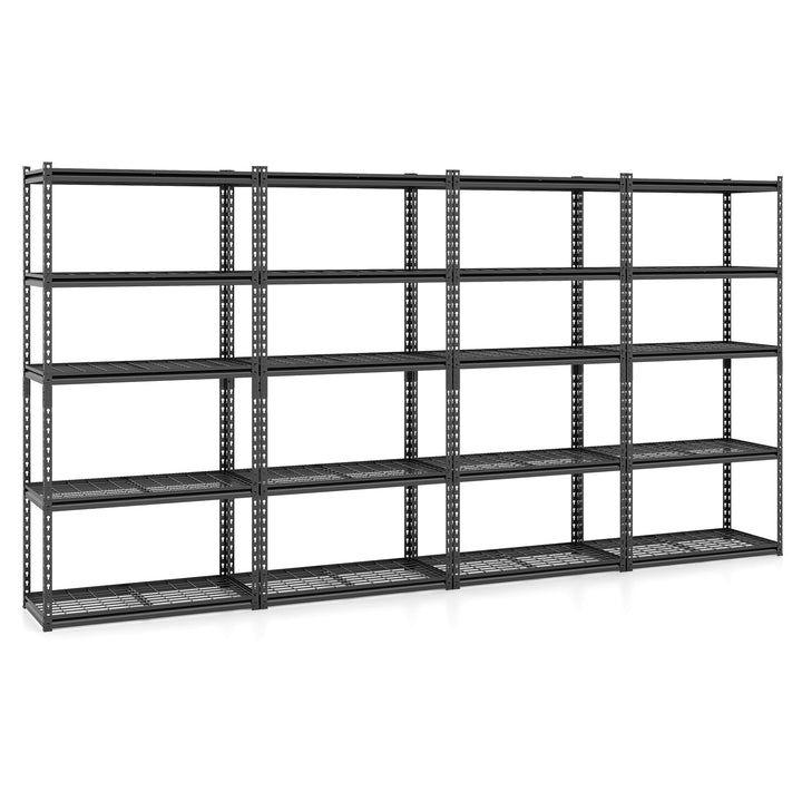 Giantex 5-Tier Metal Storage Shelves(1/2/3/4,36" L x 18" W x 72" H)