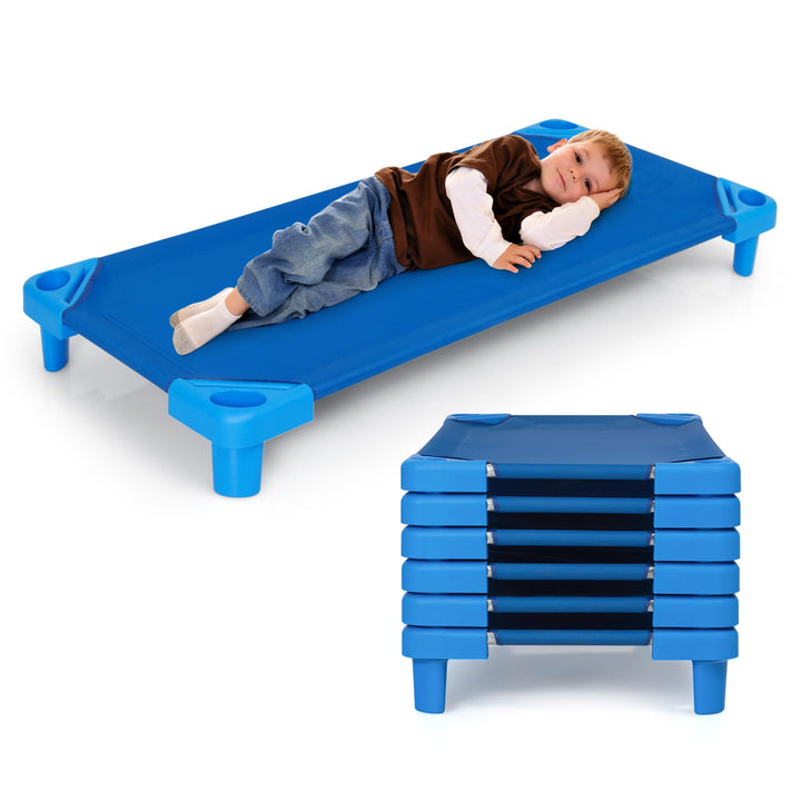 Giantex 6 PCS/4 PCS Stackable Daycare Cot for Kids