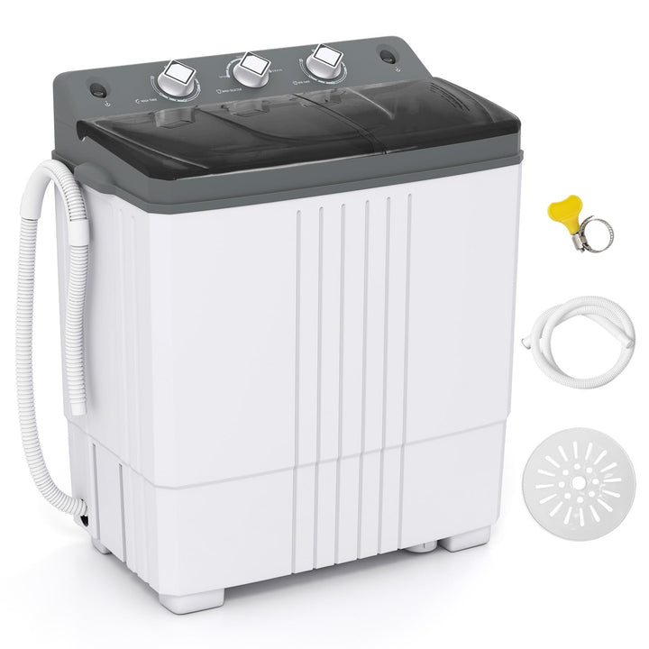 Giantex Portable Washing Machine 20 LBS Washer & Spinner Combo with Built-in Drain Pump & Time Control