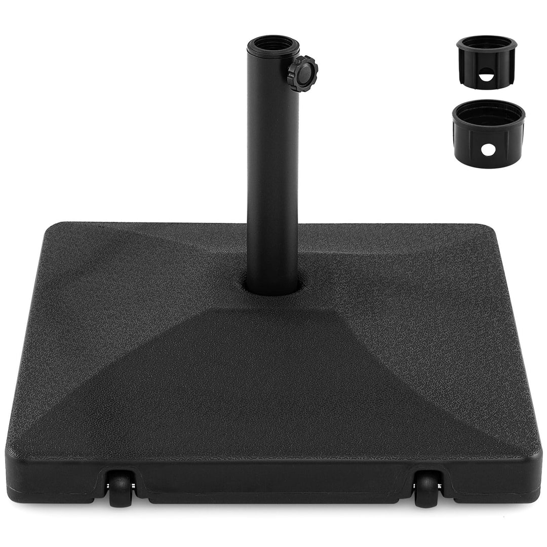 Giantex Rolling Fillable Patio Umbrella Base | 90 lbs Heavy Duty Umbrella Stand with 2 Wheels