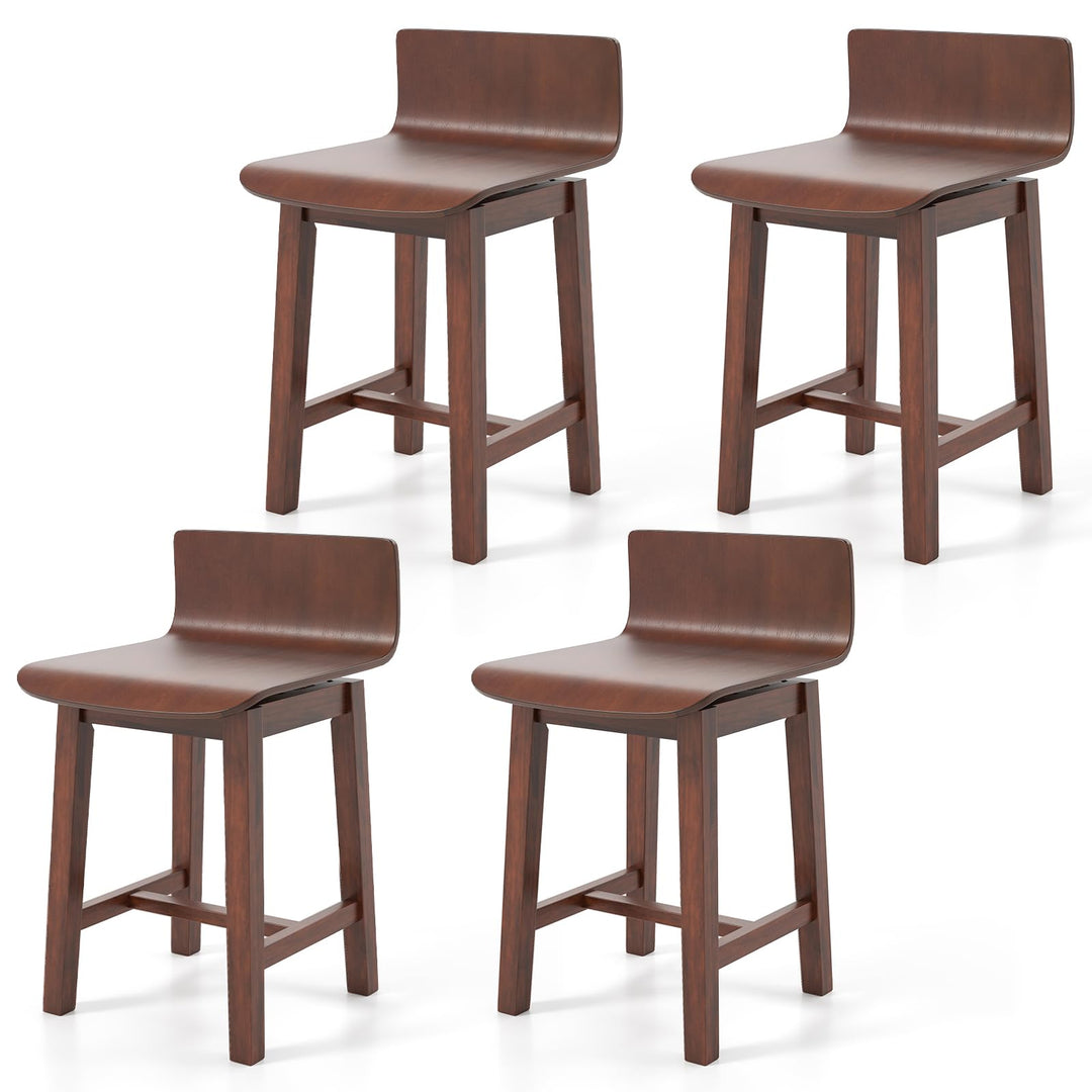 Giantex 19" Swivel Dining Chairs Set of 2/4