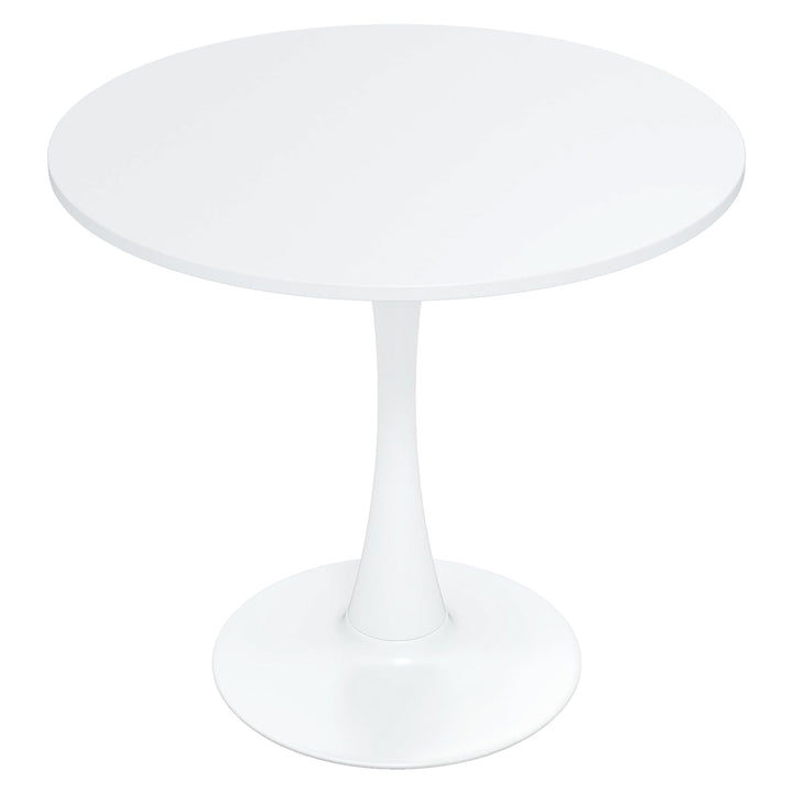 31.5-Inch Tulip Table for 2-4 with Thickened Table and Metal Pedestal for Small Spaces