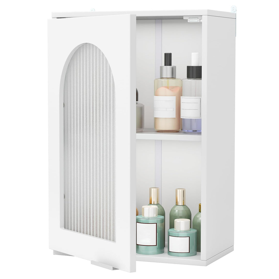 Giantex Wall Mounted Bathroom Cabinet Display Storage Medicine Cabinet