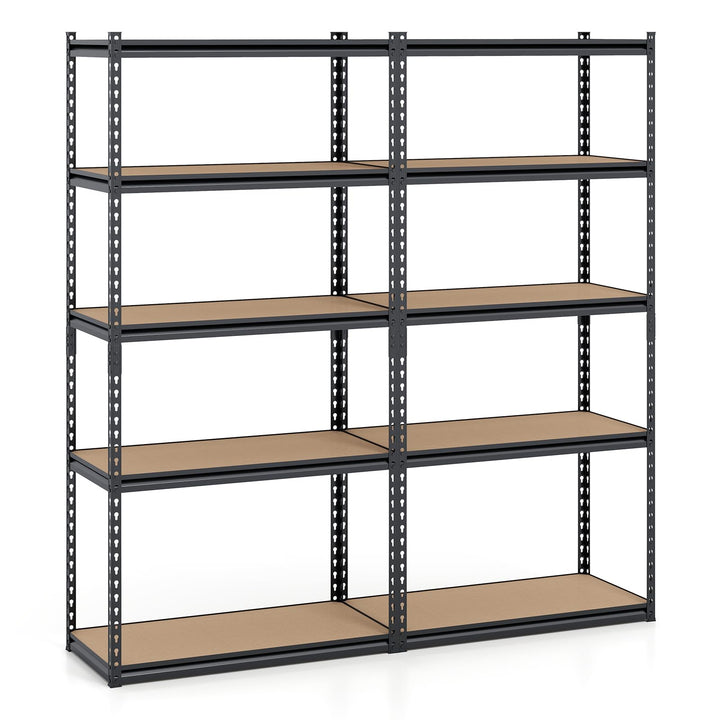 Giantex 5-Tier Metal Storage Shelves Heavy Duty Garage Shelving Units(1/2/3/4,36" W x 18" D x 72" H)
