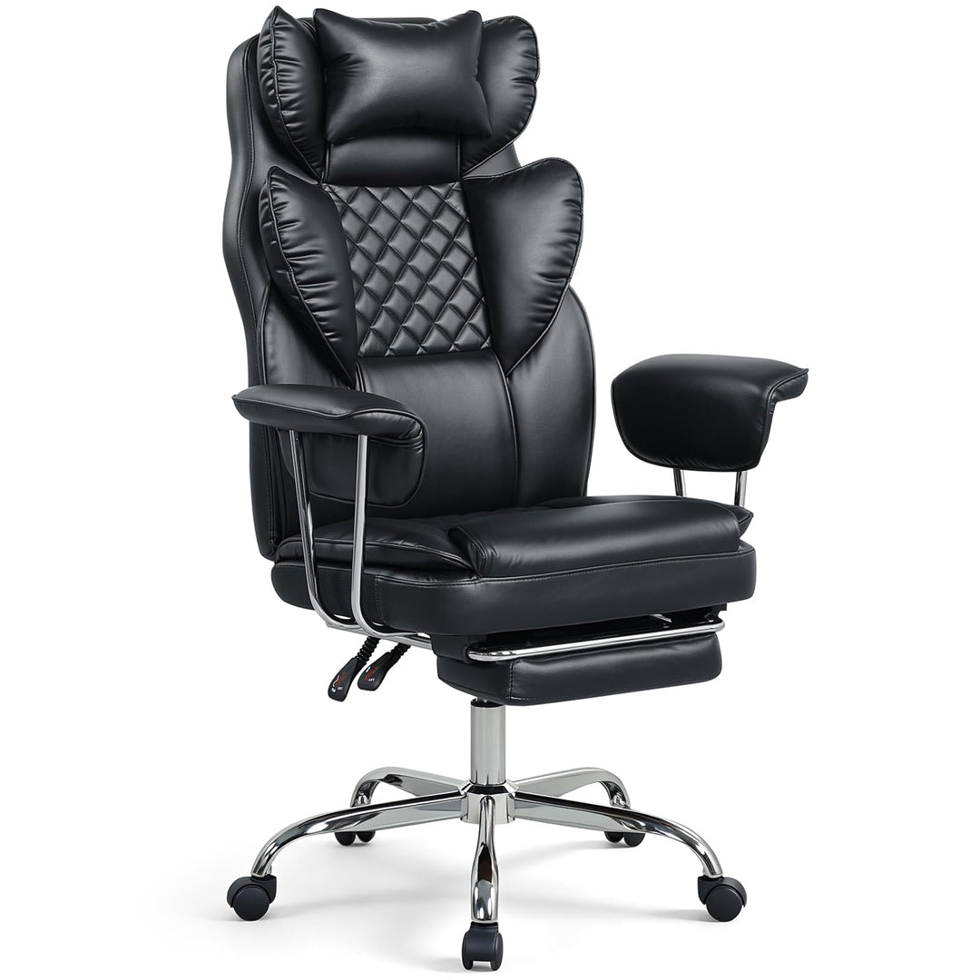 GIANTEX Big and Tall Ergonomic Office Chair with Footrest &amp; High Back