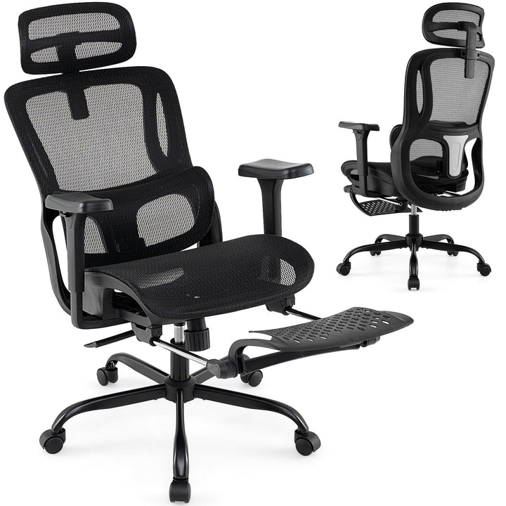 Giantex Mesh Office Chair, Ergonomic Desk Chair with Rotating Headrest