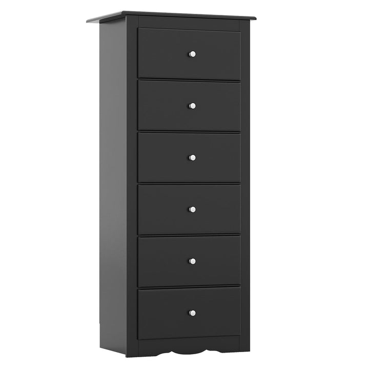 6 Drawer Chest Wooden Dresser Clothes Organizer Bedroom