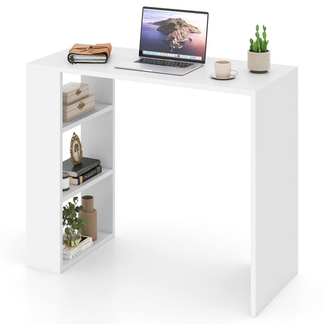 Giantex 36 Inch Compact Home Office Desk with Storage Open Shelves and Anti Tipping Kit