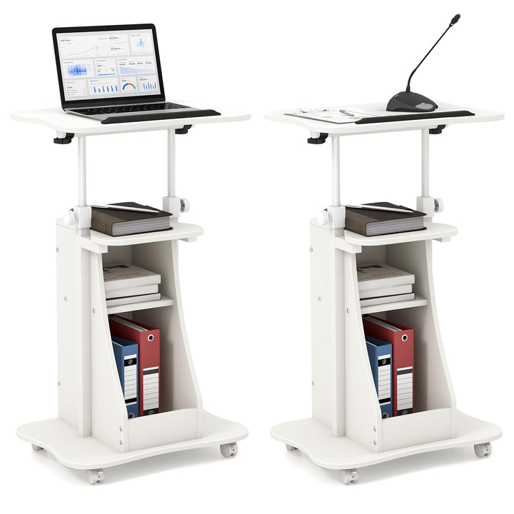 Giantex Mobile Podium Stand