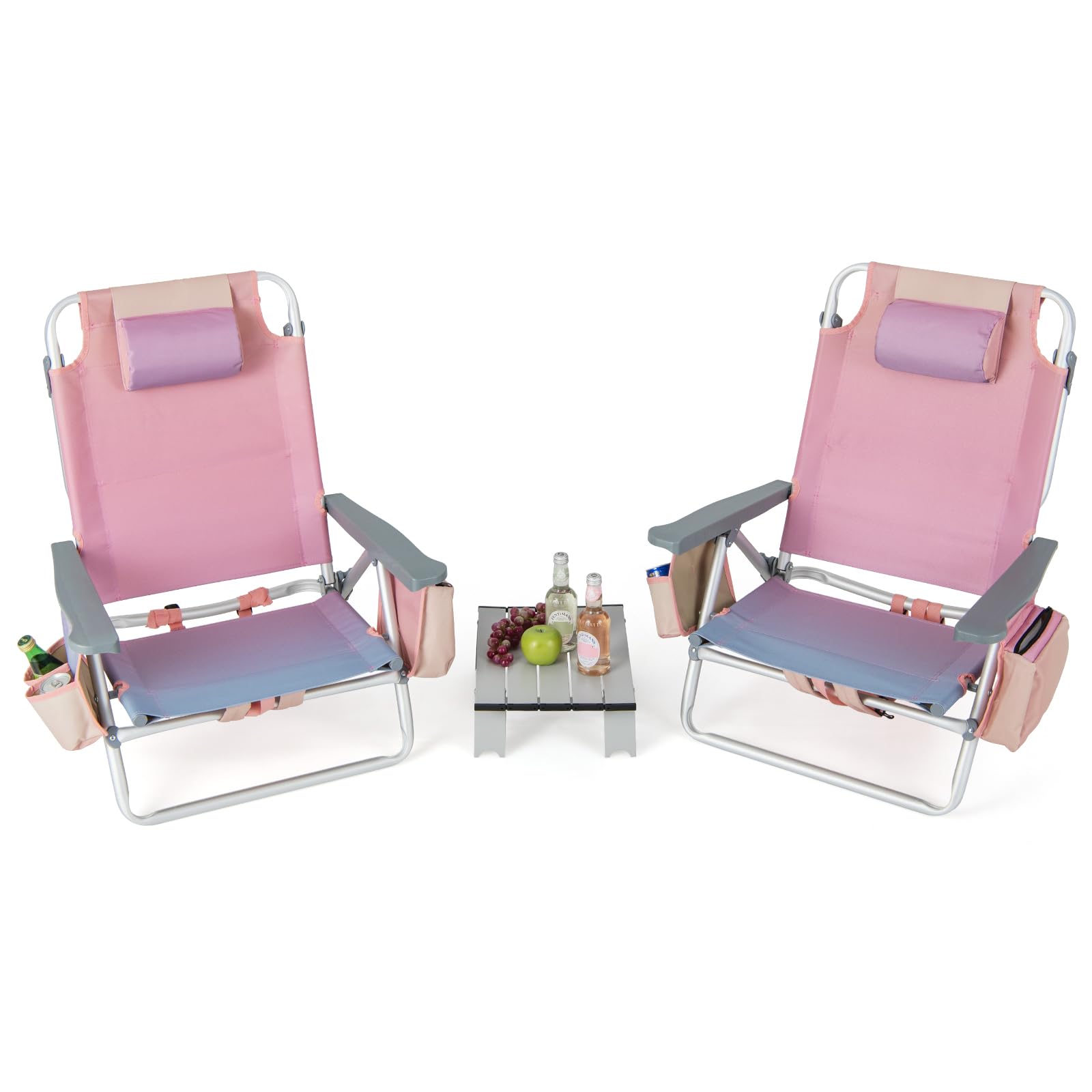 Giantex Beach Chair 2-Pack Sling Camping Chair