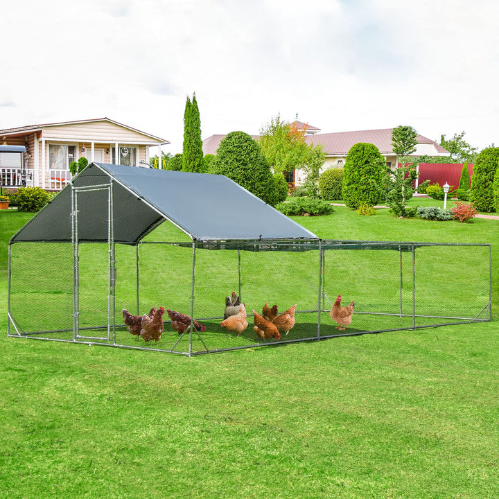 Giantex 20ft Large Metal Chicken Coop