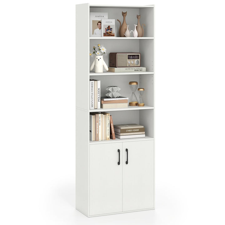 Giantex 70" Bookcase with 2 Doors