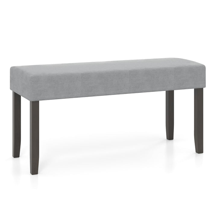 Giantex 40.5" Upholstered Entryway Bench with Padded Seat & Solid Rubber Wood Legs Load 400Lbs