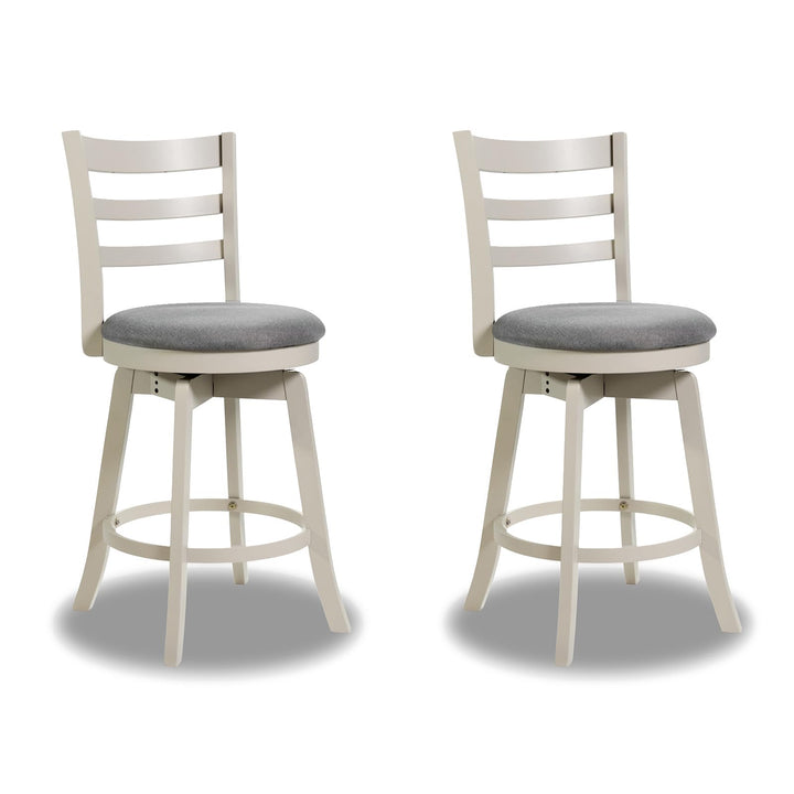 Giantex 25" Counter Height Stools Set of 2/4 with Fabric Upholstered Seat