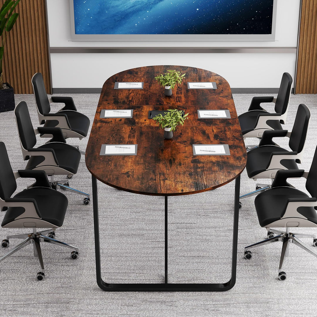 Giantex 71" Conference Table with Cable Management Grommet