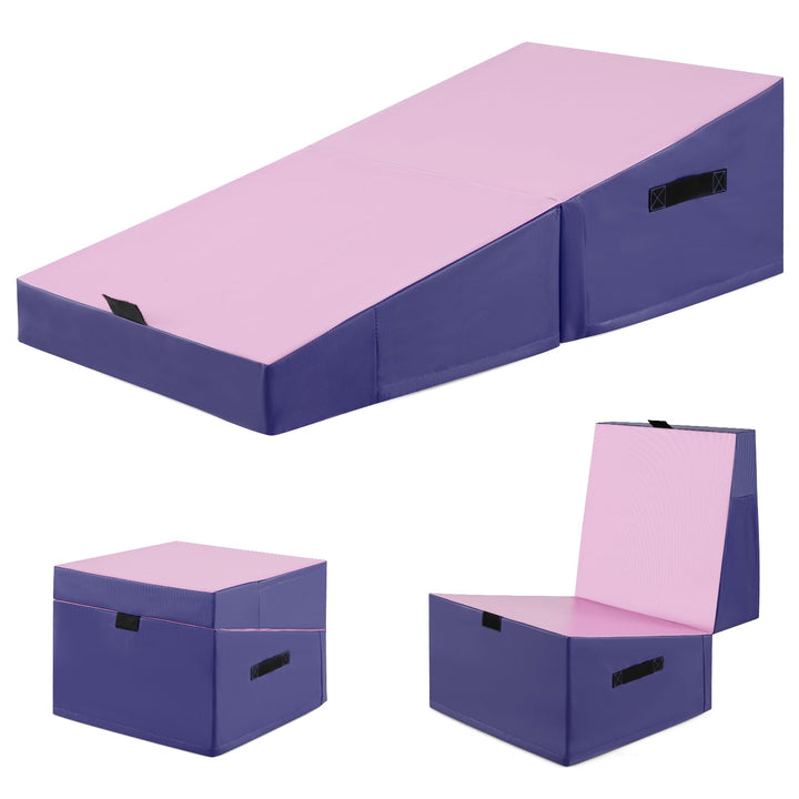 48‘’ x 24’’ Folding Incline Cheese Wedge Mat with Waterproof Cover