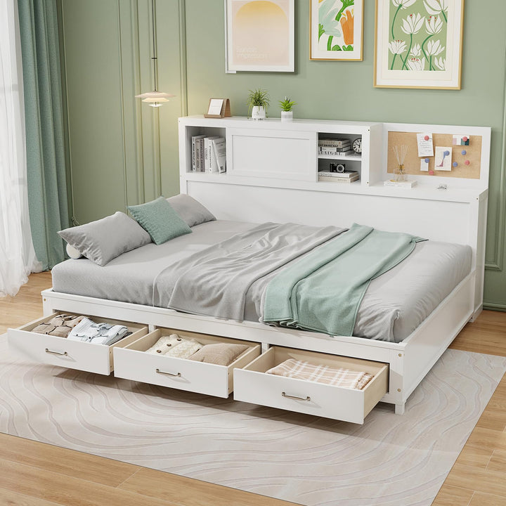 Giantex Daybed with 3 Storage Drawers