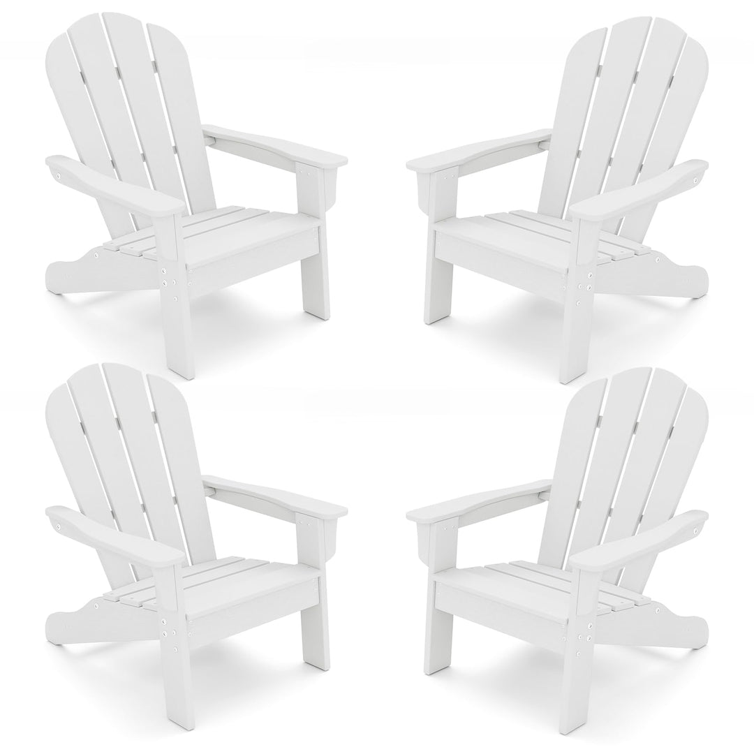Giantex HDPE Kids Adirondack Chair - All-Weather Lawn Toddler Chair with Ergonomic Design
