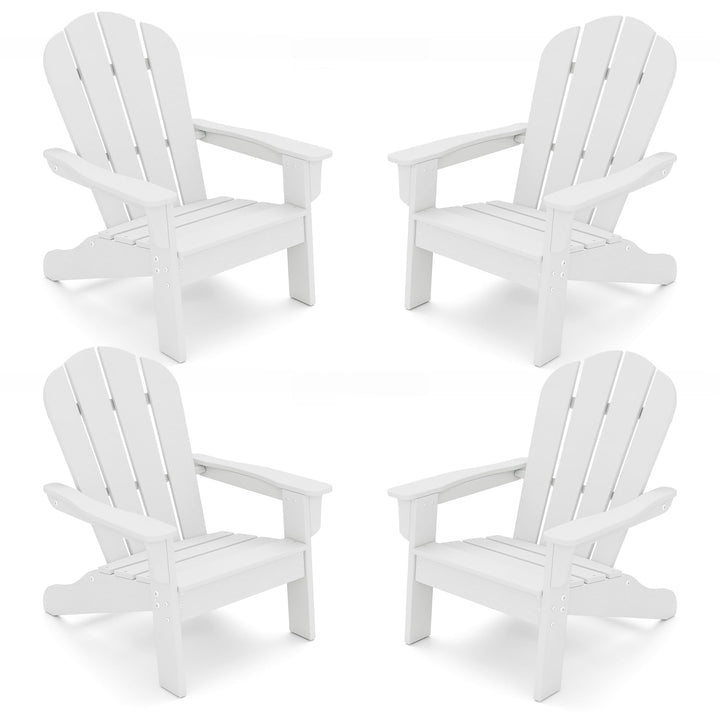 Giantex HDPE Kids Adirondack Chair - All-Weather Lawn Toddler Chair with Ergonomic Design