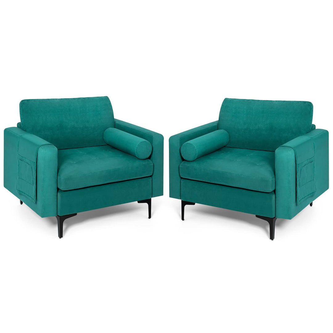 Giantex Sofa Chair, Accent Armchair w/Comfy Cushion