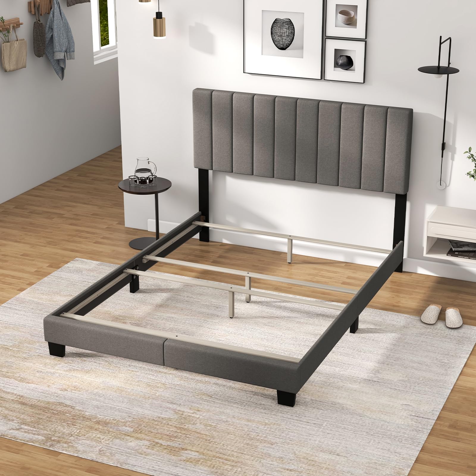 Giantex Queen Size Platform Bed Frame