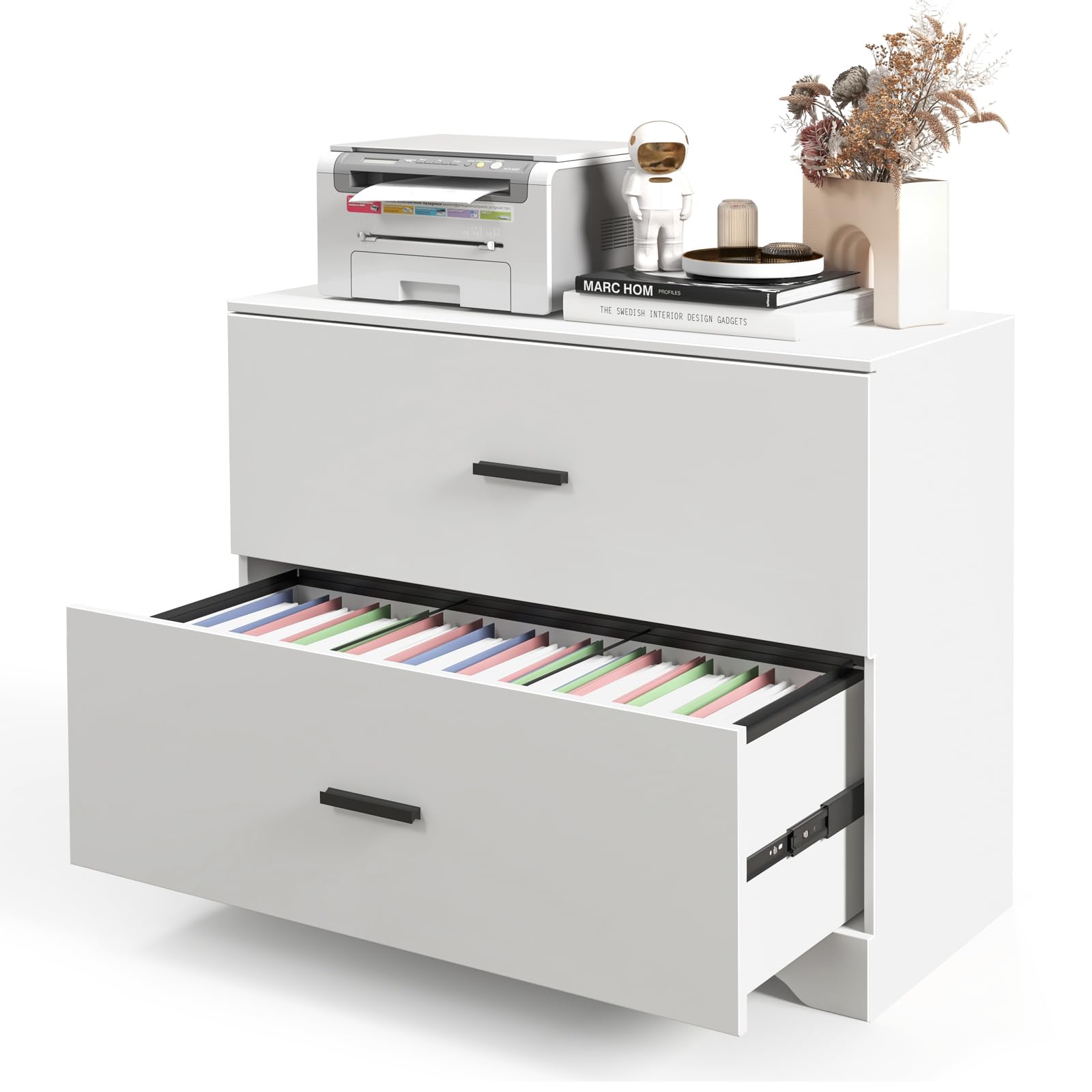 Giantex 2-Drawer Lateral File Cabinet Printer Stand