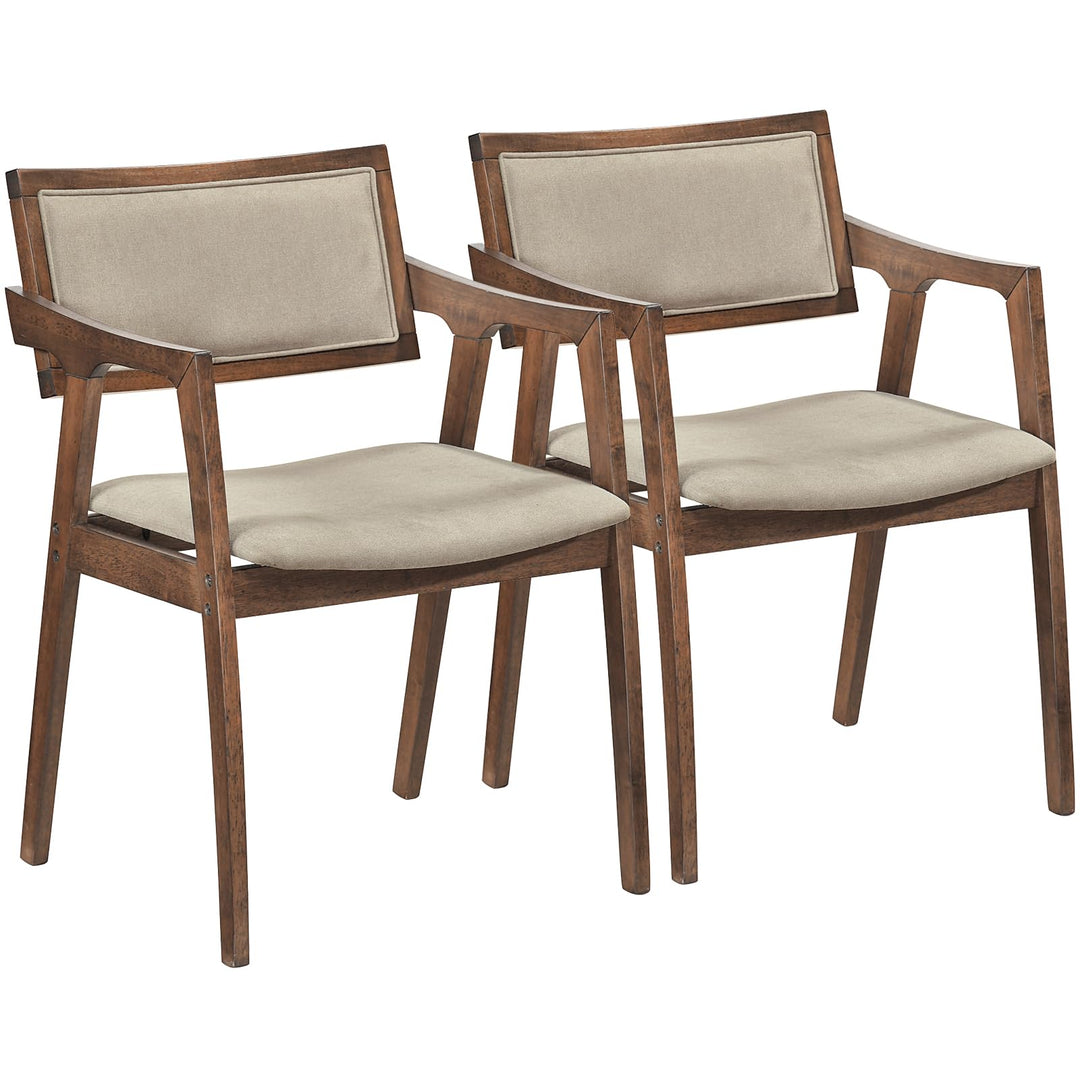 Giantex Rubber Wood Dining Chairs Set of 2/4