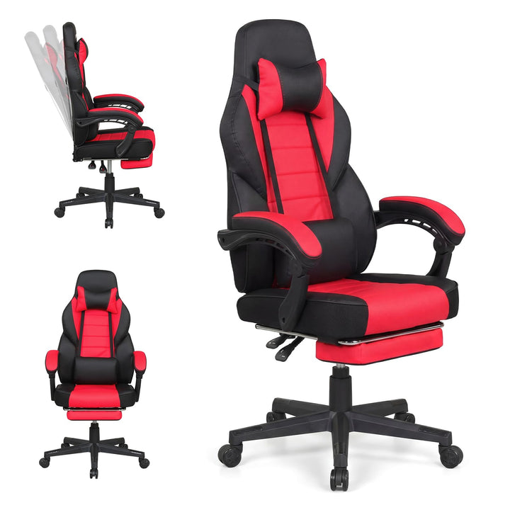 Giantex Gaming Chair | Ergonomic Video Game Chair w/Lumbar Support