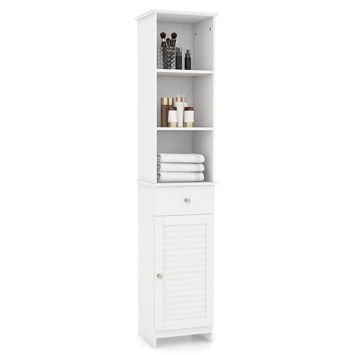 Giantex Narrow Floor Storage Cabinet with Adjustable Shelves