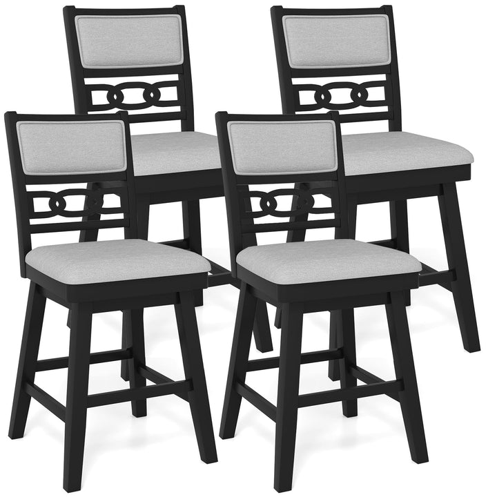 Giantex 25" Bar Stools Set of 2/4 Modern Counter Height Tall Chairs