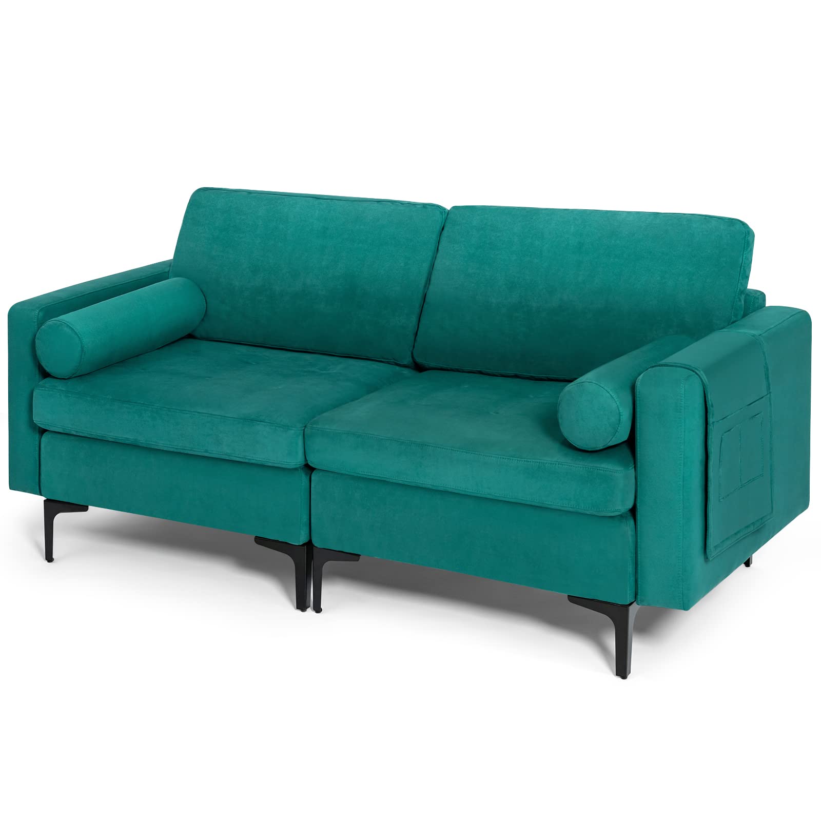 Giantex 68" Modern Loveseat, 2-Seater Sofa Couch