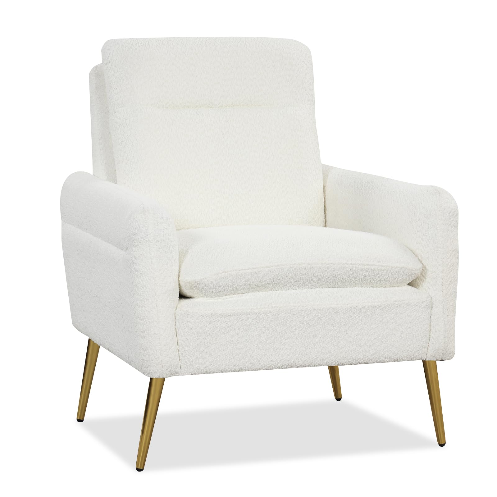 Giantex Modern Mid-Century Accent Chair White