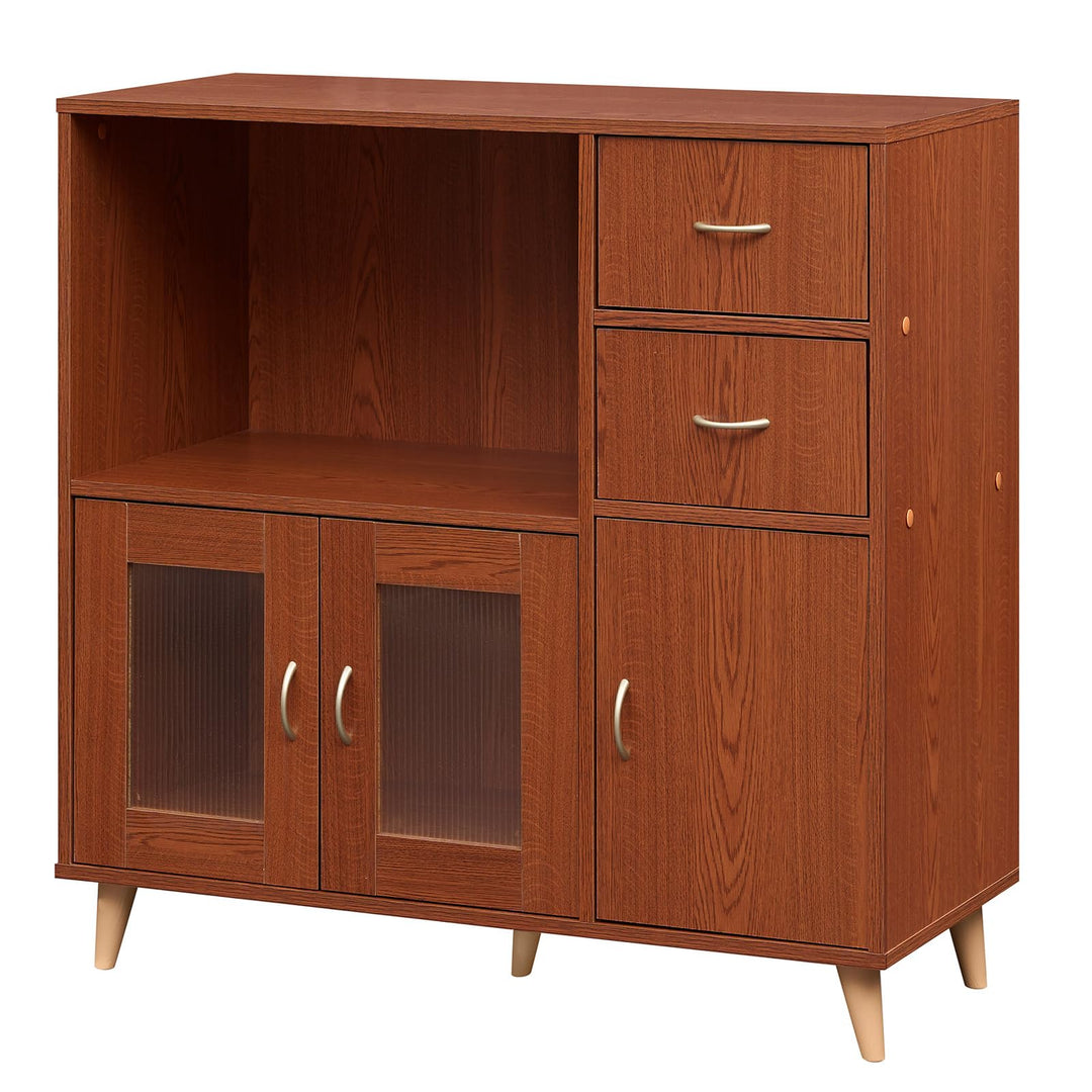 Giantex 36 Inch Sideboard Buffet Cabinet with Open Compartment