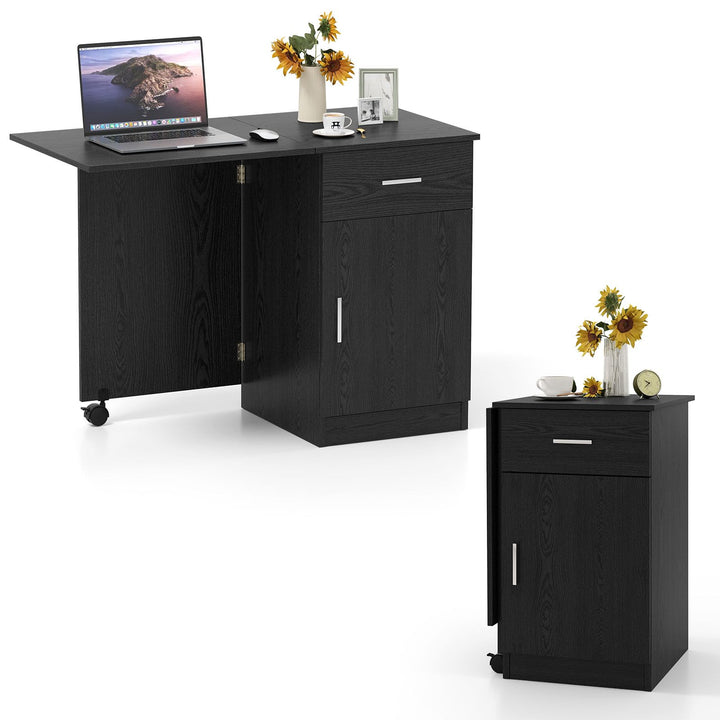 Giantex Folding Computer Desk with Drawer