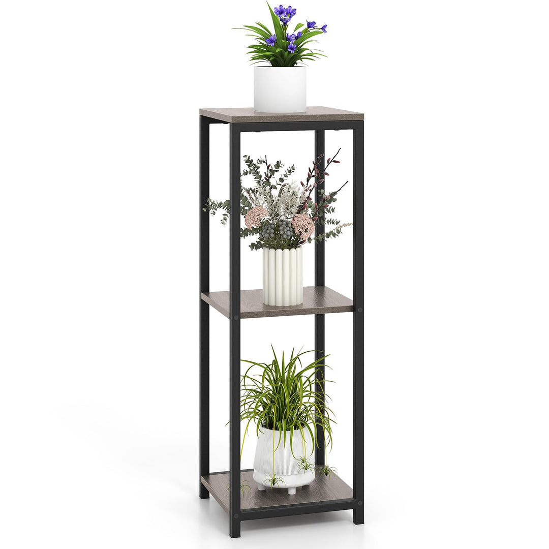 wire plant stand indoor Giantex 3 Tier Tall Plant Stand Indoor, 36 Inch Corner Plant Holder with Metal Frame 1 Pack