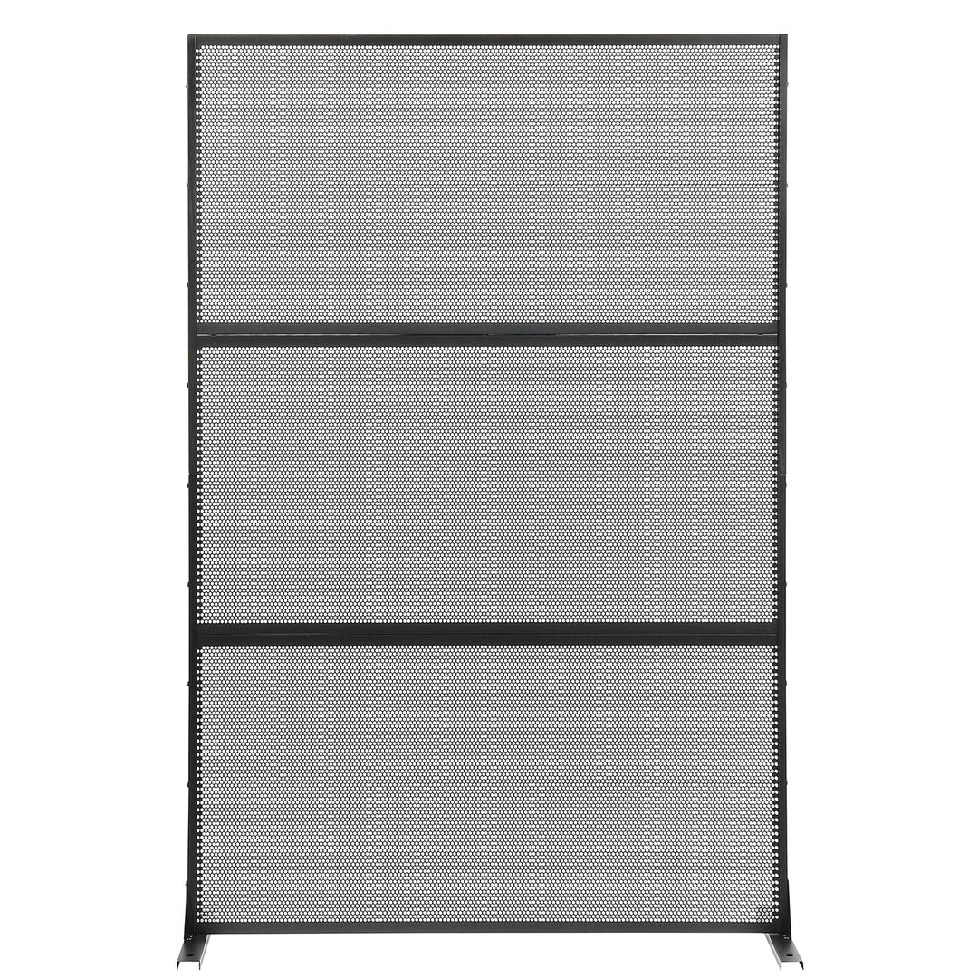 Giantex Metal Privacy Screen 72 x 48 Inch Freestanding Fence Panel Indoor Outdoor