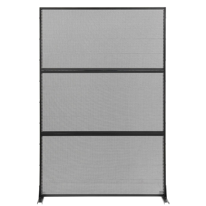 Giantex Metal Privacy Screen 72 x 48 Inch Freestanding Fence Panel Indoor Outdoor