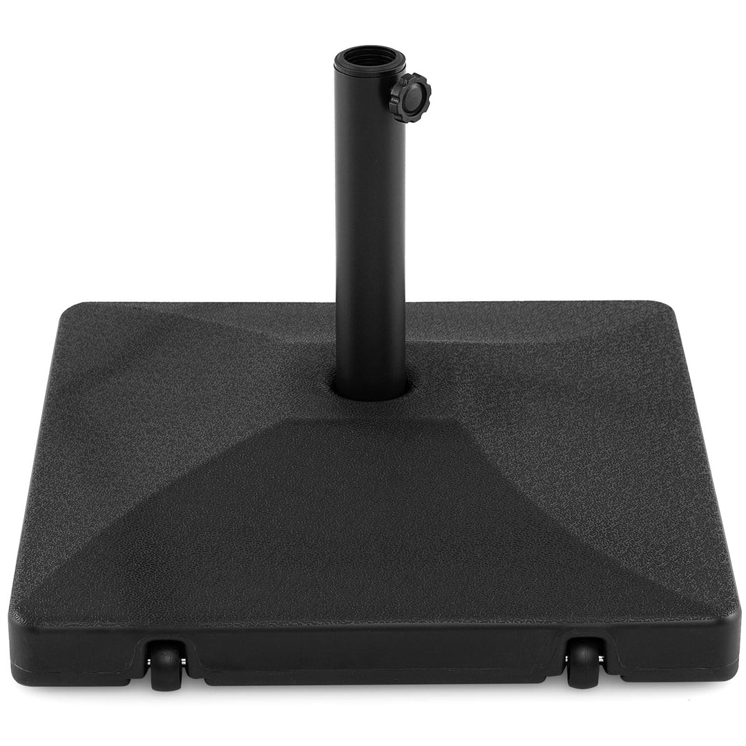 Giantex Rolling Fillable Patio Umbrella Base | 90 lbs Heavy Duty Umbrella Stand with 2 Wheels