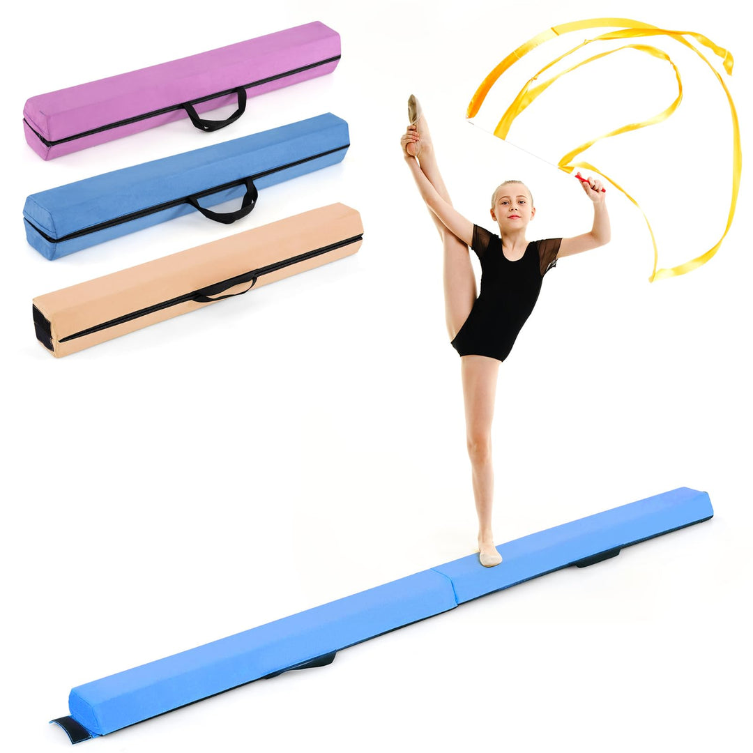 Giantex Folding Gymnastics Beam with Carry Handles
