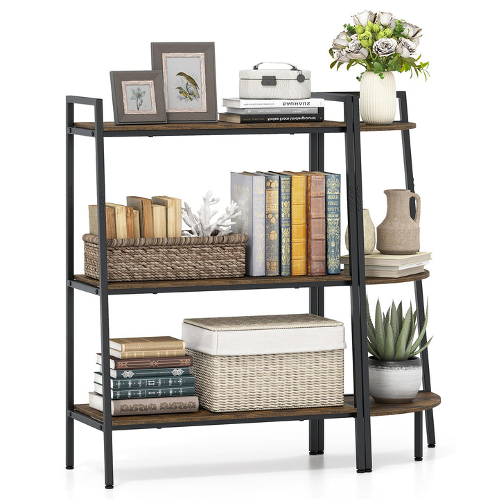 GIANTEX 43.5" Tall 3-Tier Ladder Shelf &amp; Corner Shelf Set