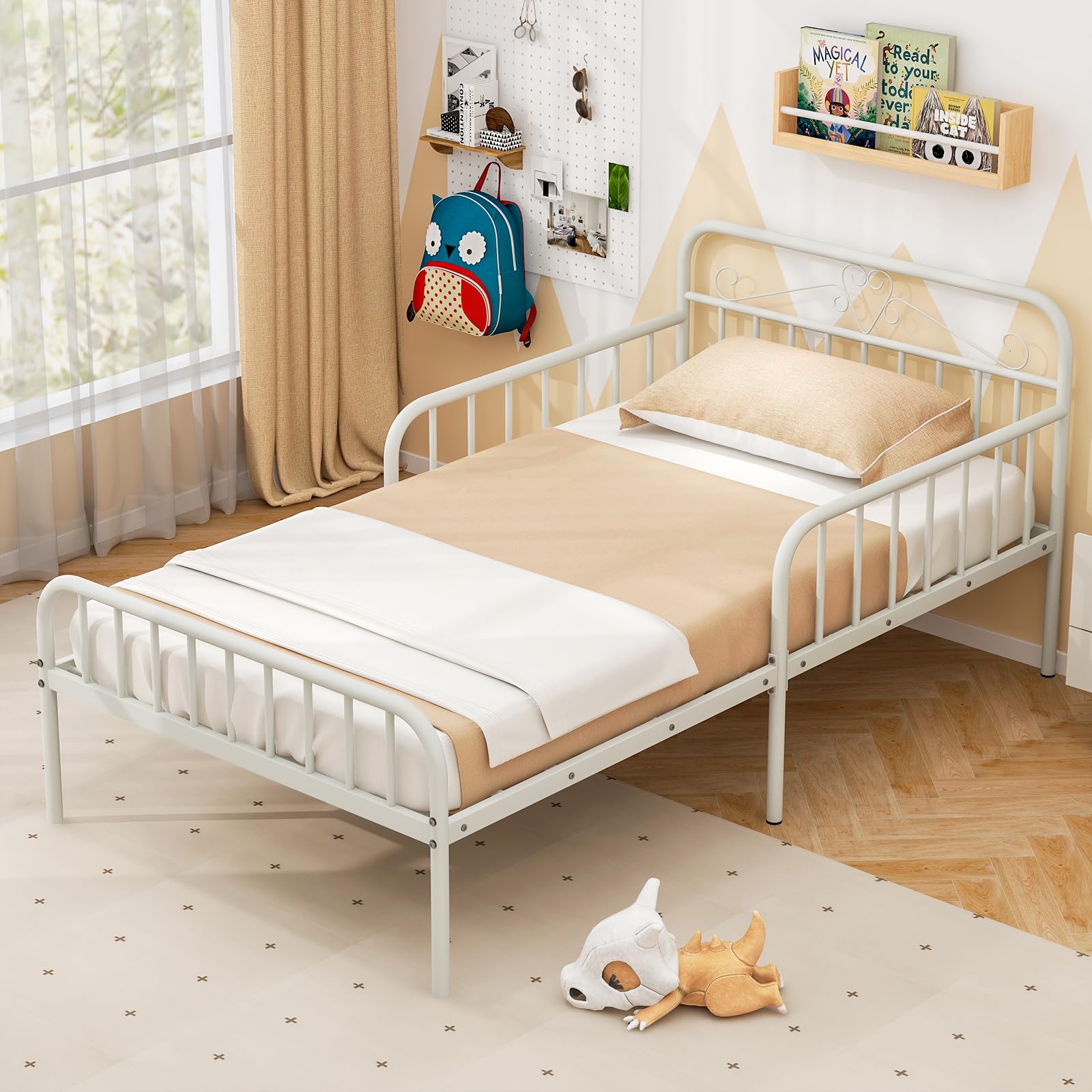 Giantex Metal Twin Bed Frames for Kids, Heavy Duty Metal Platform