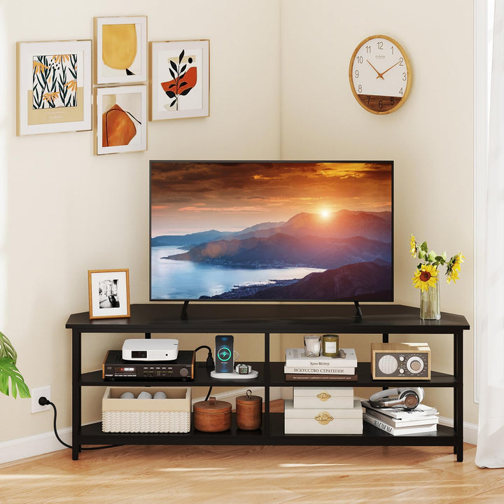 Giantex Corner TV Stand for 65 Inch TV