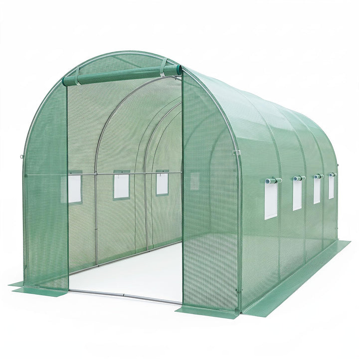 Giantex 15 x 7 x 7 ft Walk-in Tunnel Greenhouse for Outdoors